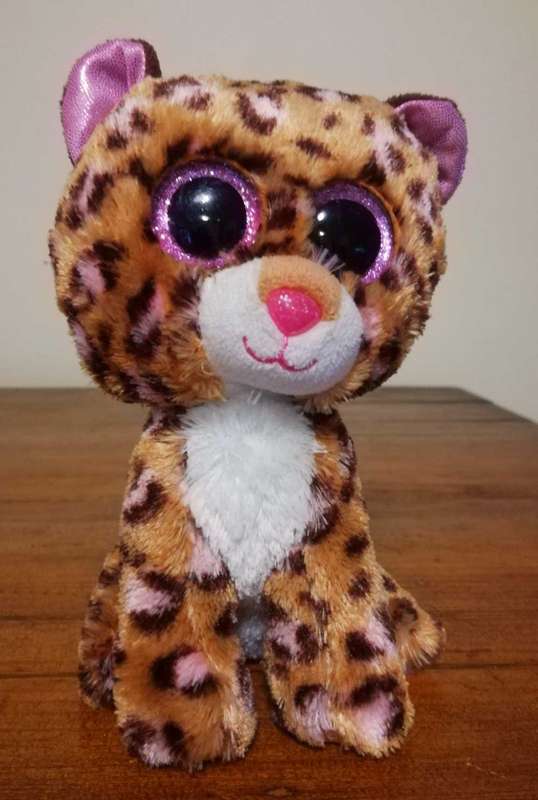 Collectable TY Beanie Boo Patches the Leopard. 17cm.