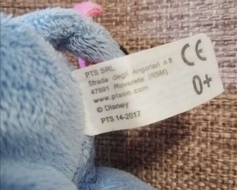 Disney`s Eeyore! Baby's own little soft plush toy. 12cm.