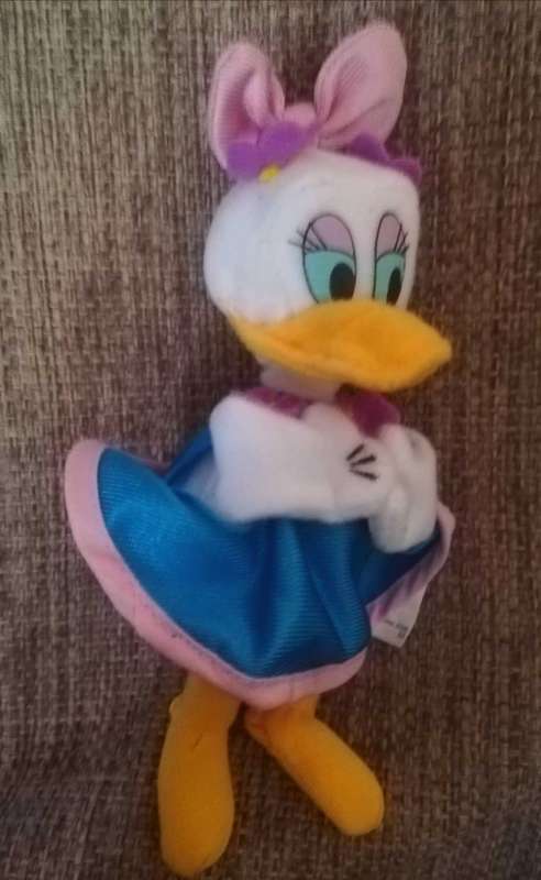 RARE Daisy Duck finger puppet. Disneyland Paris/McDonald's Happy Meal Character! 2000. 20cm.