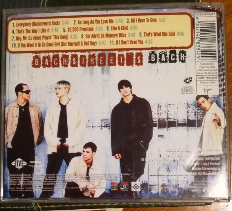 Backstreet Boys. Backstreet's Back. CD.