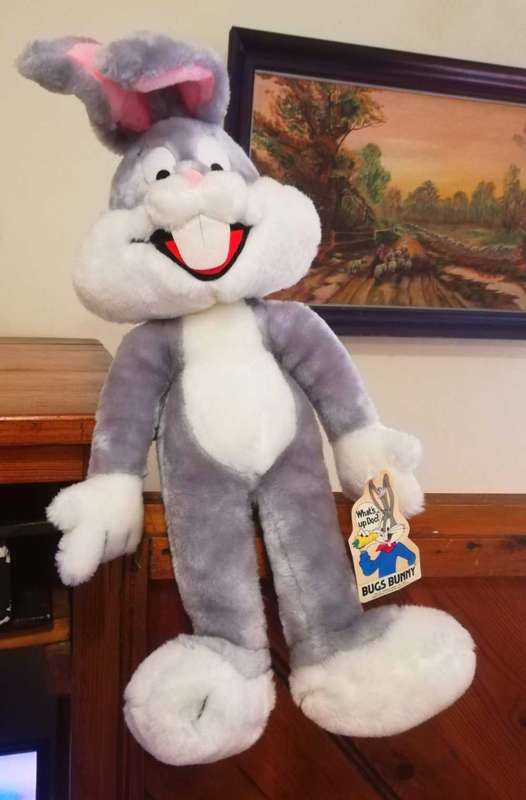 Warner Bros one and only Bugs Bunny! What's up Doc? Plush large soft toy. 50cm.