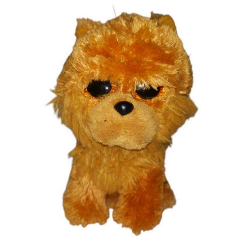 Collectable TY Beanie Boo Plush Chow Dog named Barley. 16cm.