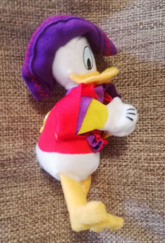 Rare Donald Duck finger puppet - Disneyland Paris/McDonalds Happy Meal Character! 2000. 16cm.