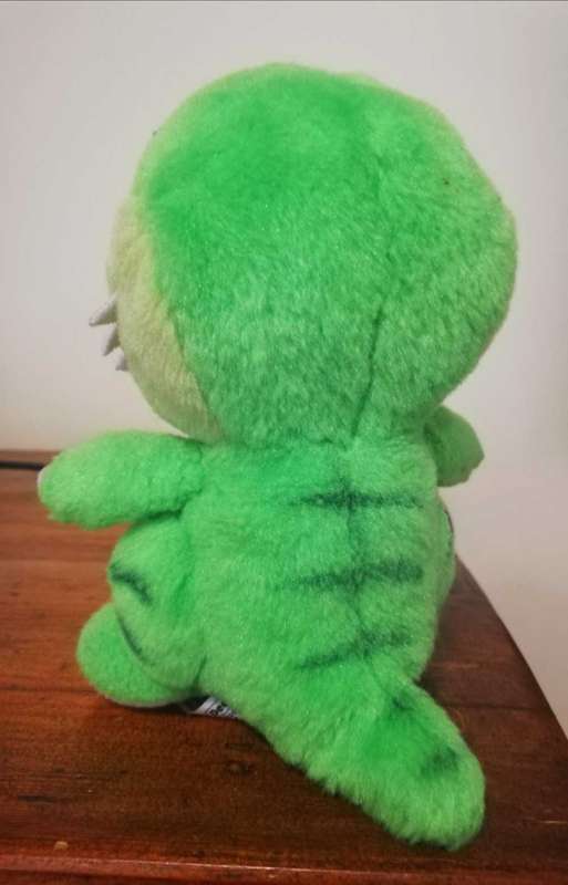 Green smiley Dragon! Super sof plush toy! 15cm.