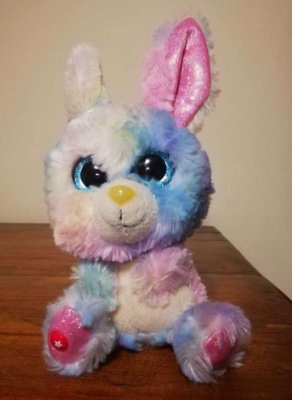 NICI Rabbit named Rainbow Candy. A beautiful plush soft toy. 25cm.