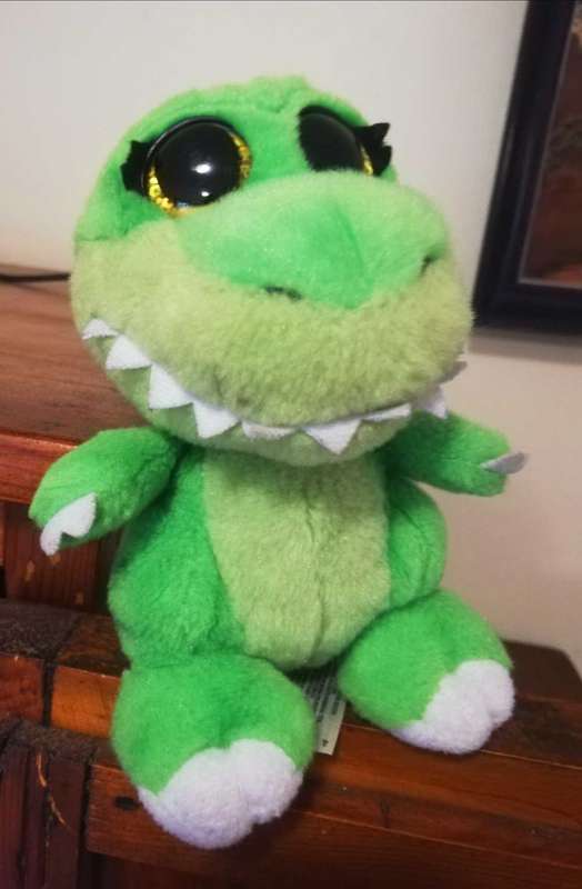 Green smiley Dragon! Super sof plush toy! 15cm.