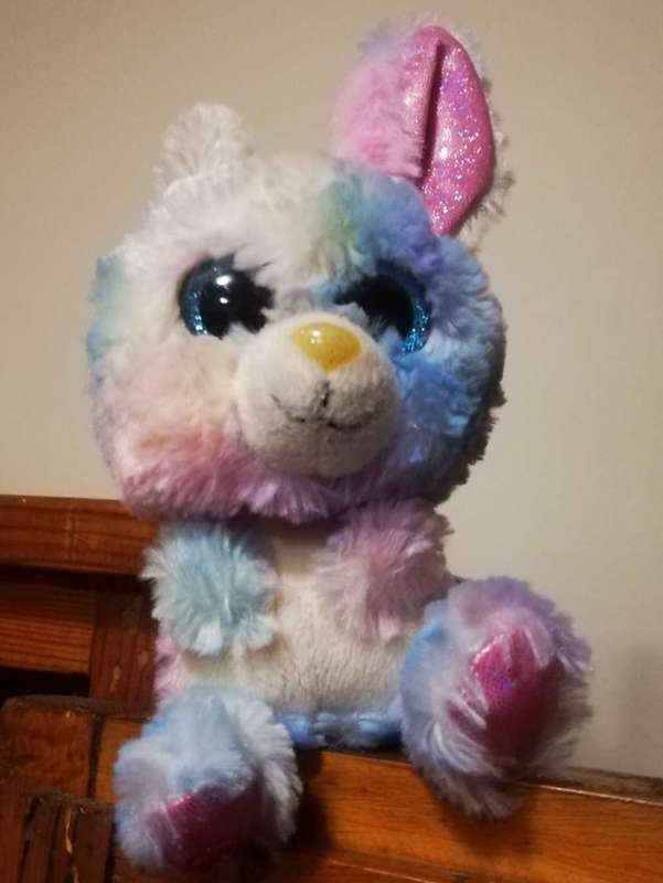 NICI Rabbit named Rainbow Candy. A beautiful plush soft toy. 25cm.