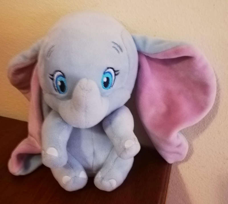 Rare TY Disney Sparkle Dumbo Plush Elephant with Floppy Ears. No Tush Tag.