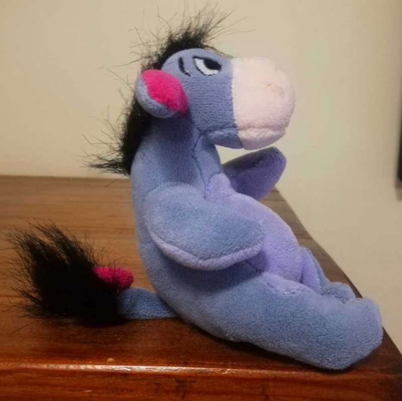 Disney`s Eeyore! Soft plush toy. 12cm.