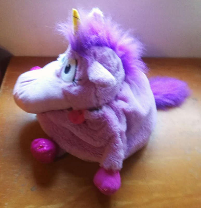 Tummy Stuffers! A Unicorn Plush Purple Storage Toy. Hours of Fun!