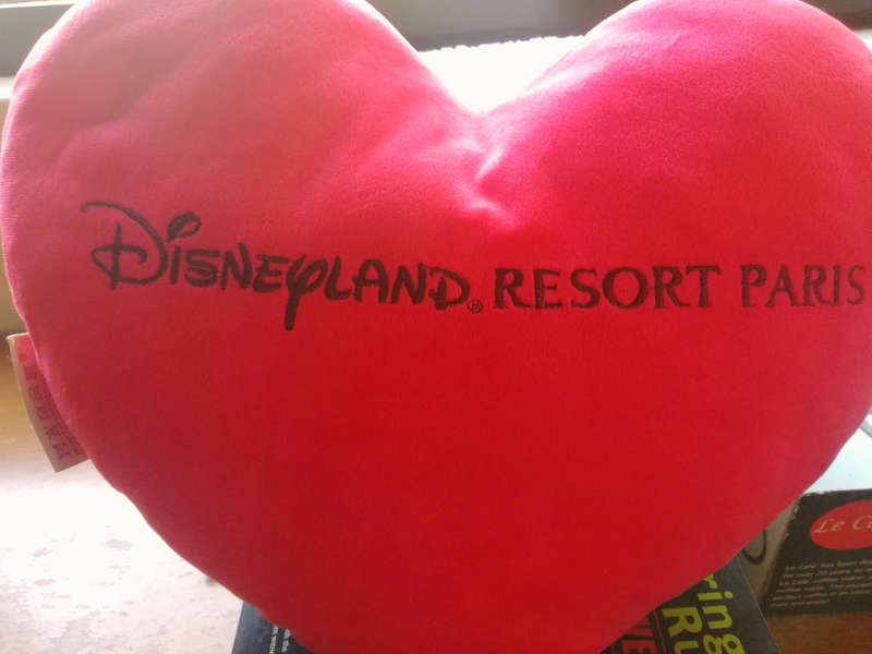 A beautiful Disneyland Mickey and Minnie mouse cushion.