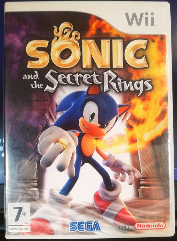 Nintendo Wii. Sonic and the Secret Rings Game.