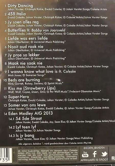 Eden  Nooit oud raak nie (CD).