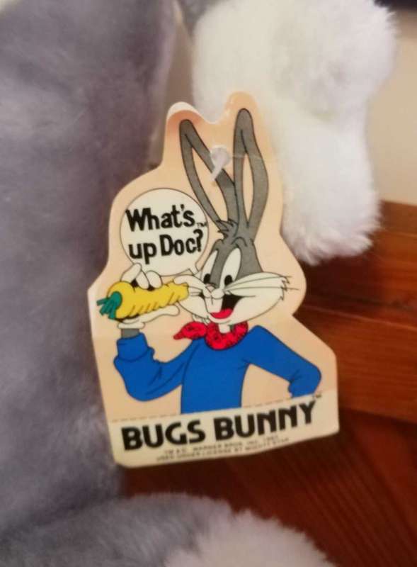 Warner Bros one and only Bugs Bunny! What's up Doc? Plush large soft toy. 50cm.
