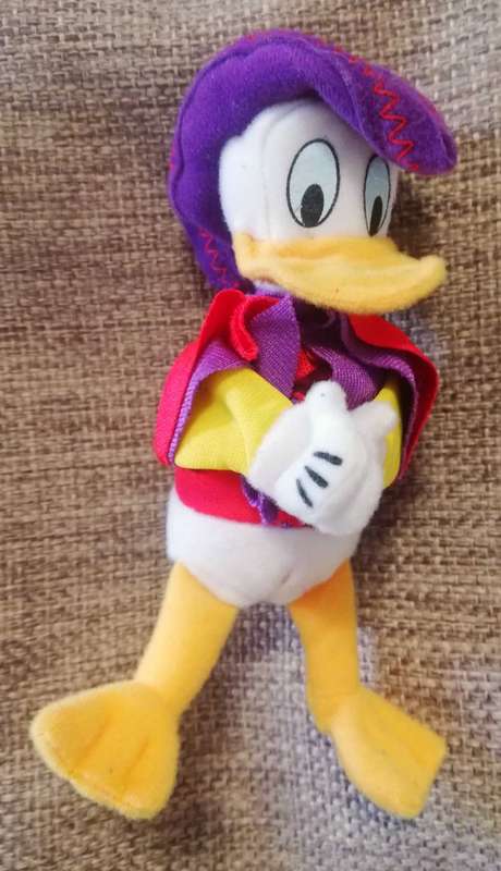 Rare Donald Duck finger puppet - Disneyland Paris/McDonalds Happy Meal Character! 2000. 16cm.
