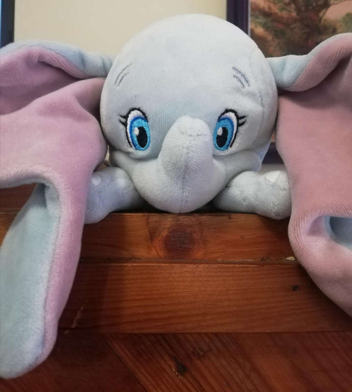 Rare TY Disney Sparkle Dumbo Plush Elephant with Floppy Ears. No Tush Tag.