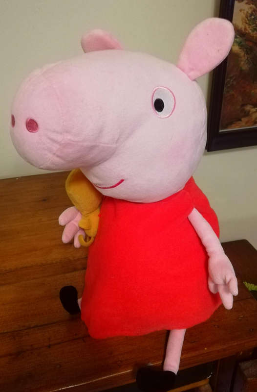 A beautiful Peppa Pig with Teddy. Large plush soft toy. 50cm.  Special price!