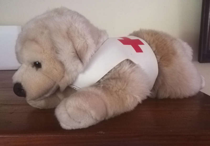 Barkley the Medic Labrador Soft Toy. An Awsome Leosco plush toy!