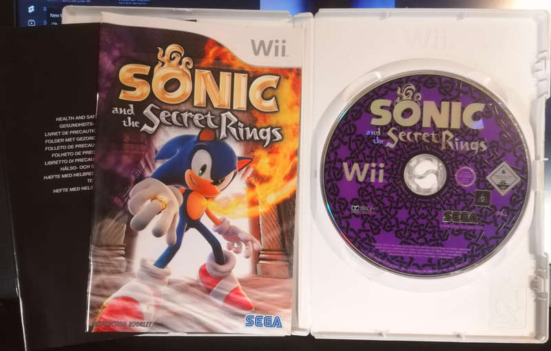 Nintendo Wii. Sonic and the Secret Rings Game.