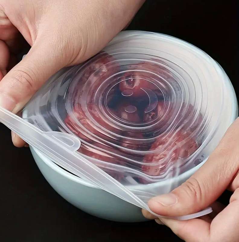 6-Pack Silicone FlexiSeal Food Covers  Reusable & Dishwasher Safe