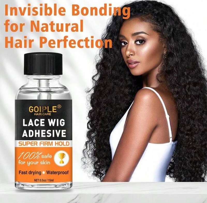 Goiple Lace Wig Adhesive  Strong Hold Glue for Lace & Polyurethane | Dries Clear | 15ml