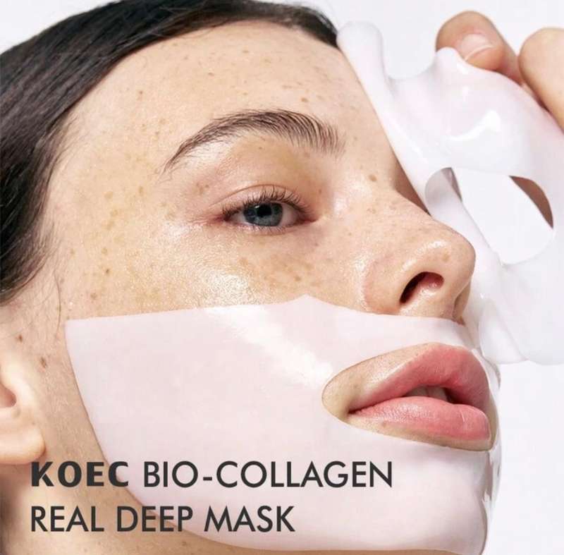 Bio-Collagen Real Deep Mask | Hydrating, Pore-Minimizing, Firming & Radiance Boosting, 4 Pcs