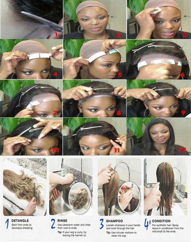 30-Inch Lace Frontal Wig  Straight Black | Pre-Plucked | Synthetic Hair