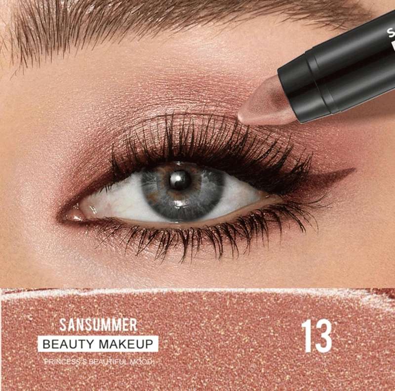 Waterproof Eyeshadow Stick  Light Grey Pink (Matte Shimmer Finish)