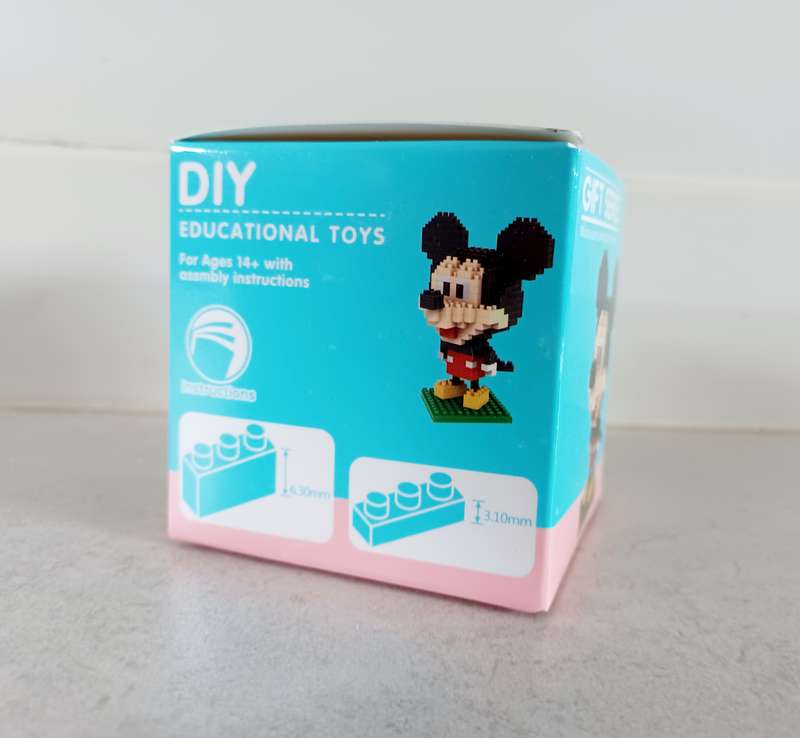 Mickey Mouse Educational Toy  Building Blocks BRAND:  LNO Block sizes 4mm (MET065)