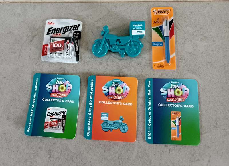 5 x Little Shop - Energizer Batteries / BIC pen / Bike toys (LIT054)