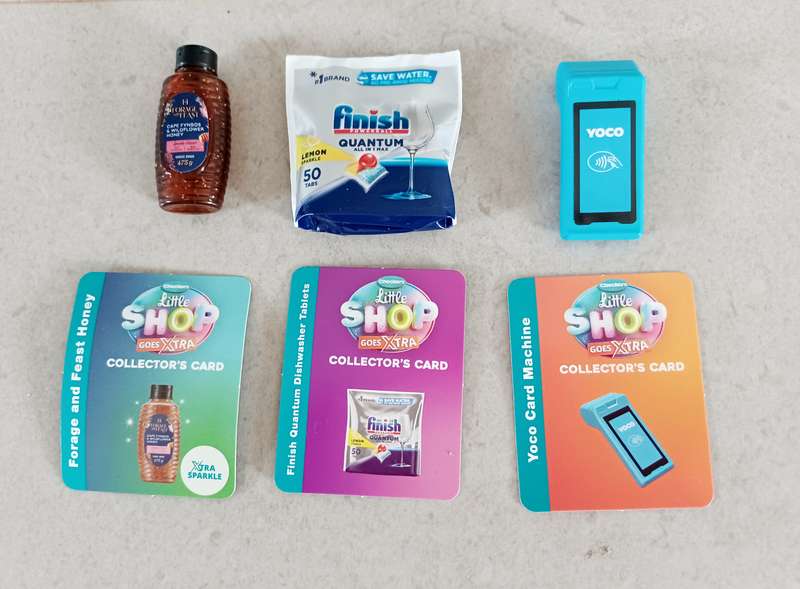 5 x Little Shop Toys -  Honey  Forage Feast / Finish / Yoco Credit Card Machine (LIT052)