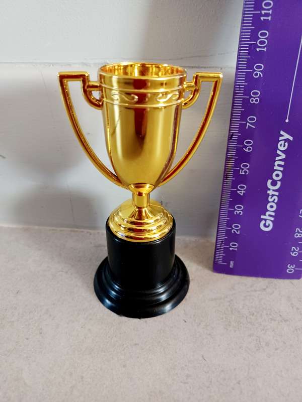 Winners Cup (CUP076) 100 mm Plastic Gold colour