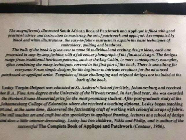The South-African book of Patchwork and Applique - Lesley Turpin-Delport