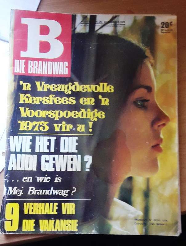 Lot van 5 Brandwag Tydskrifte - 14/12/73 - 30/11/73 - 2/11/73 - 18/3/73 - 27/12/72