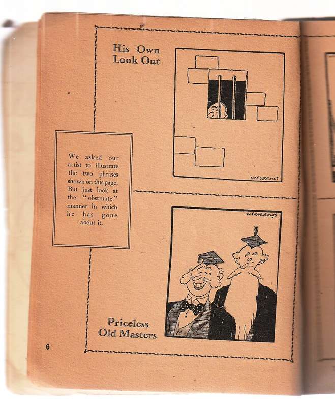 The Obstinate Artist - Cartoons (The name inside quotes the comic age of 1933)