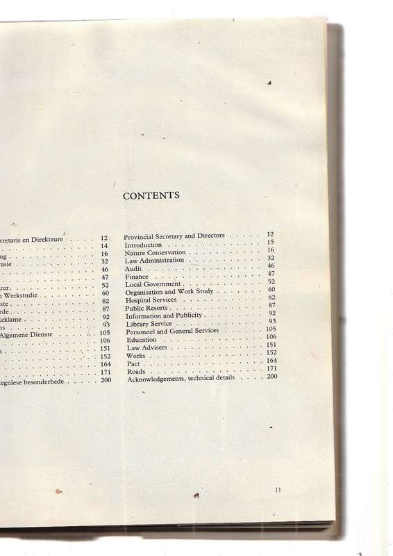 Tranvaal 1961-71 - Geskiedenis en werksaamhede van die ou provinsiale raad