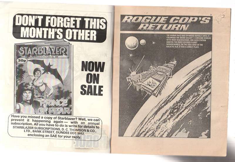 Starblazer Comic 227 - Cop's Return