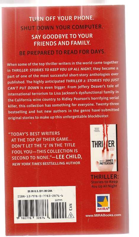 Thriller 2 - Edited by Clive Cussler - Stories that cut to the bone
