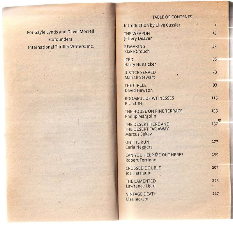 Thriller 2 - Edited by Clive Cussler - Stories that cut to the bone