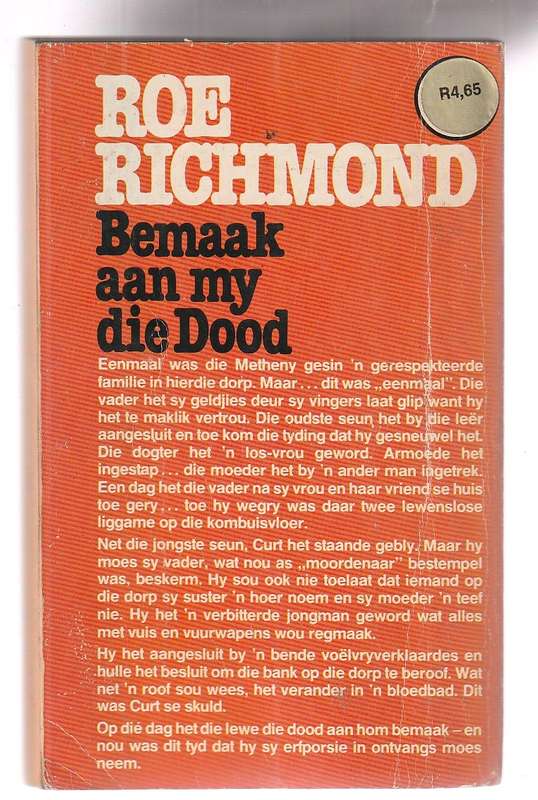 Bemaak aan my die Dood - Roe Richmond - Western - Legacy of n Gunfighter