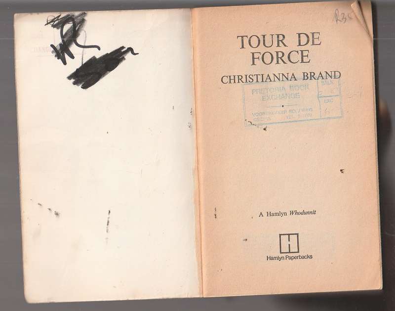 Tour de Force - Christianna Brand - a Hamlyn whodunnit crime thriller