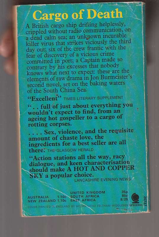 A Hot and Copper Sky - Jon Burmeister - Raw drama with sex violence and a deadly virus