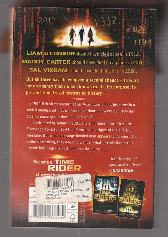 The Doomsday Code - Alex Scarrow - The Timeriders travel to Sherwood Forest in 1194