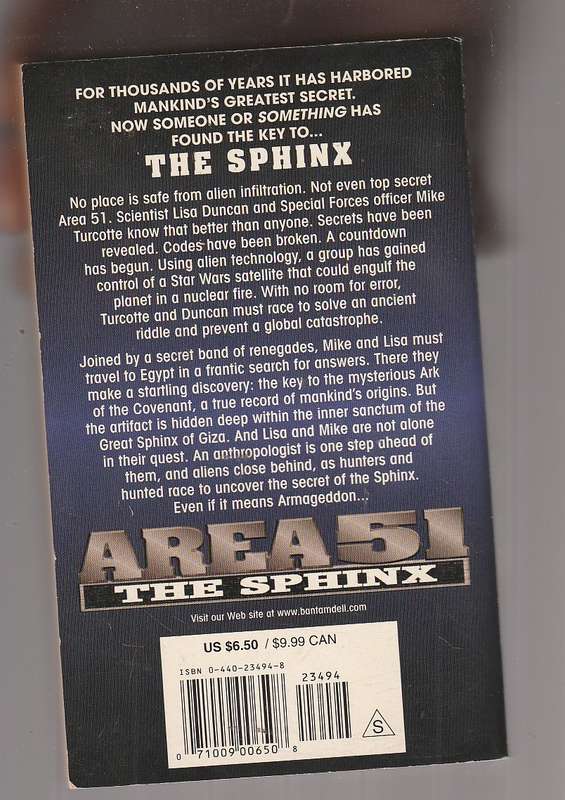 Area 51 no 6 - The Sphinx - Robert Doherty
