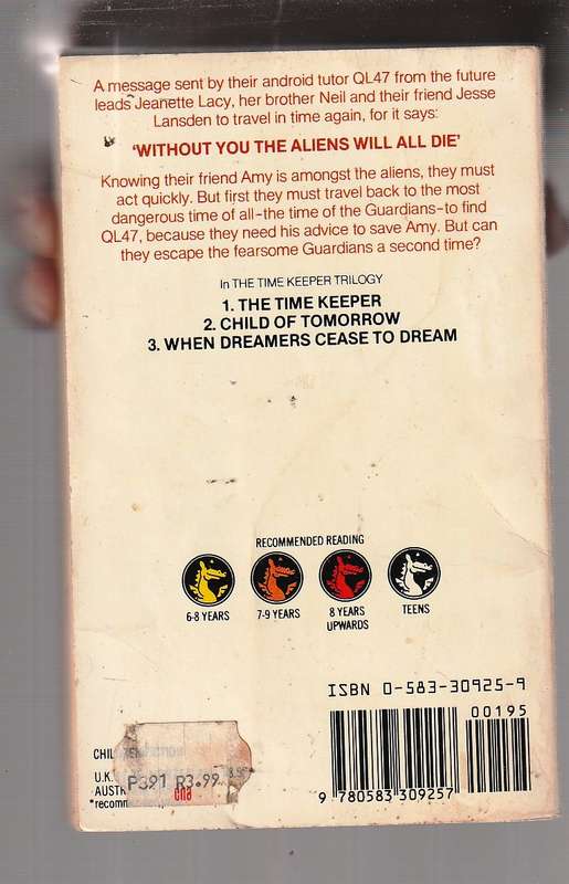 When dreamers cease to Dream - Barbara Bartholomew - No 3 Timekeepers Trilogy
