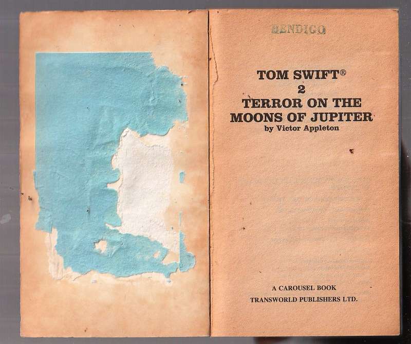Terror on the moons of Jupiter - Victor Appleton - Tom Swift space adventures no 3
