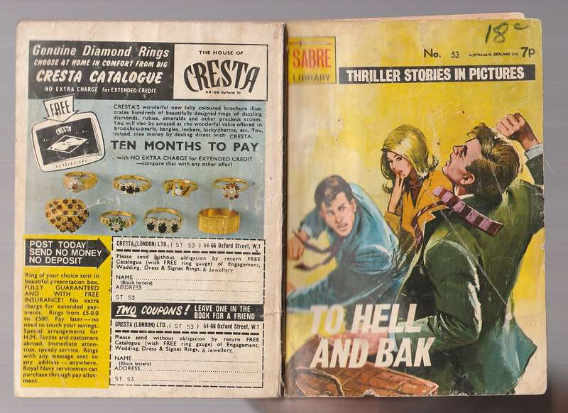 Sabre Library 53 - Thriller stories in Pictures - To Hell and back