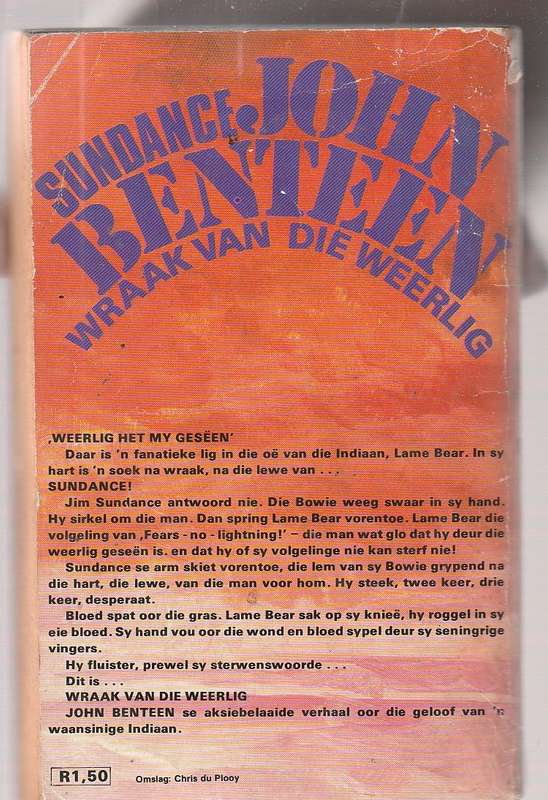 Wraak van die Weerlig - John Benteen - Sundance Western