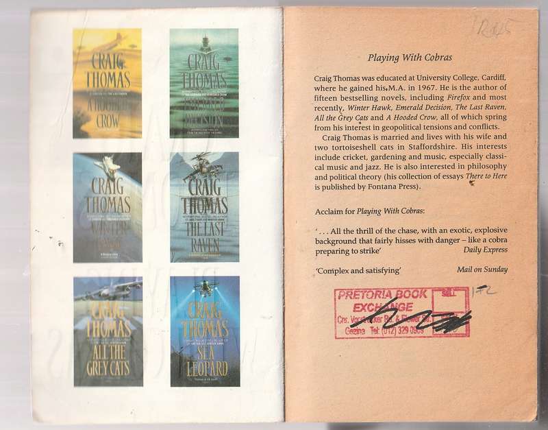 Lot of 4 Craig Thomas Thrillers - See scans for details