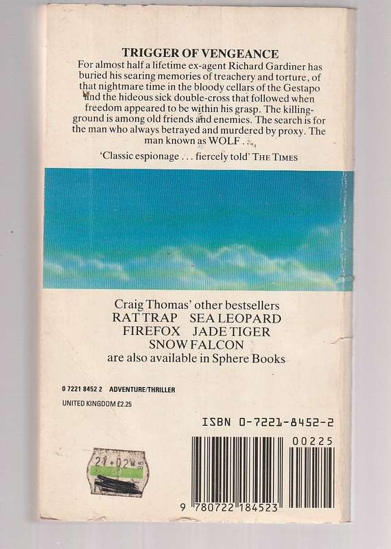 Lot of 4 Craig Thomas Thrillers - See scans for details
